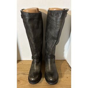 FRYE Boots Women's Size 9 Black 76525 Vera Tall Slouch Boots 11" Shaft Buckles